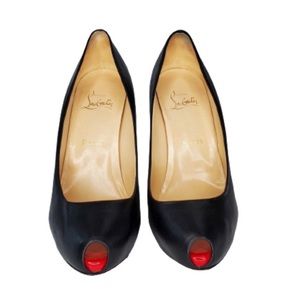 Christian Louboutin Mini Bout Peep Toe Pumps